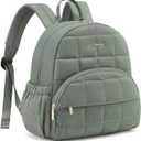 LOVEVOOK Small Backpack Purse for Women, Mini Puffer Backpack with Anti-theft Pocket, Lightweight Quilted Casual Daypack for Daily Work & Travel