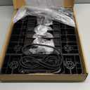 SPACEKEEPER Folding Hand Truck, 500 LB Heavy Duty Luggage Cart, Utility Dolly Platform Cart with 6 Wheels & 2 Elastic Ropes for Luggage, Travel, Moving, Shopping, Office Use, Black