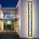 Outdoor Wall Lights 45.3inch Modern Outdoor Wall Sconce LED Long Wall Sconces Black Front Porch Light Waterproof Led Wall Light IP67 3000K Exterior Lighting fixtures