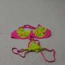 Kaei&Shi Glow In The Dark, Black Light, Heart Embroidered, Underwire Lingerie (12, Neon Green)