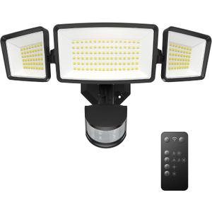 TECKNET Flood Motion Sensor Outdoor Lights, 4200LM 150LEDS Lights Outdoor with 4 Modes, IP66 Waterproof, Ideal for Garage, Patio, Yard