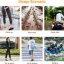 30 Pairs Waterproof Shoe Covers Disposable Rain Shoe Covers Transparent Plastic Shoes Cover Protector Boot Covers for Men and Women Rainy Outdoor (19.5inch Tall)