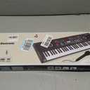 61 key keyboard Piano,Portable Electronic Digital Piano,Built In Dual Speakers,External Microphone,Power Plug,Rich Teaching Content,Multi-Functional Electronic Piano Suitable For Beginners