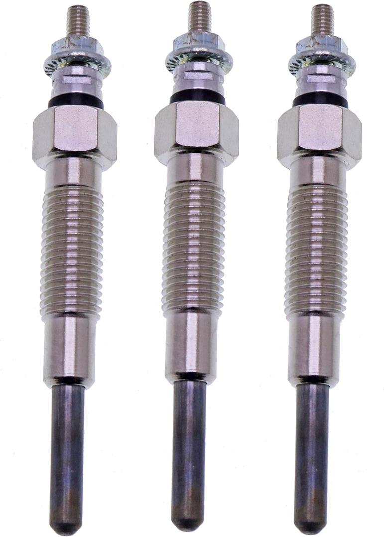 JEENDA 3PCS Glow Plug for Mahindra 2015 2216 2415 2516 2615 2816 3016 Max 24 HST Max 26 HST Max 25 HST