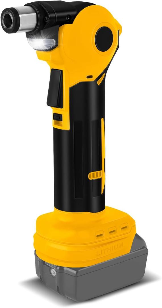 Cordless Palm Nailer Compatible with Dewalt 20V Battery,with Magnetic Tip Brushless 14000 RPM,0-90 Adjustable, Power Framing Nailer for Joist Hangers, Tight Spaces