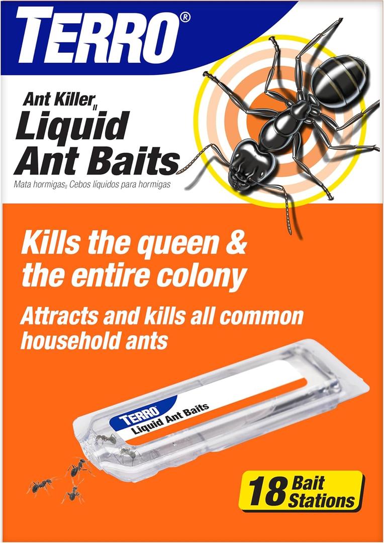 TERRO T300-3SR Liquid Ant Killer  3 Pack Terro Liquid Ant Baits (18 Bait Stations)
