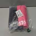 LUOUSE Girls' Leggings Full Length Comfy Pants Trousers 4-13 Years (8-9 Years, 11 Black and Rose)