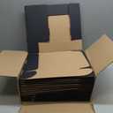 20 Pack 12x10x3 inches Black Shipping Boxes, Corrugated Mailer Boxes, Packaging Boxes for Products, Recyclable Cardboard Box, Flat Literature Mailers for Gifts, Small Business by Mailing 