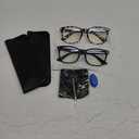 livho High Tech Blue Light Glasses - Advanced 99% Blue Light Blocking Computer Glasses - Anti Eyestrain & UV Glare Protection (*B2 Matte Black+leopard)