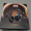 AOC Wireless Gaming Headset Compatible with PS5/4, Nintendo Switch, PC, Bluetooth 5.4 & 2.4GHz Gaming Headphones with Noise Canceling Mic, RGB, Type-C, 20ms Latency, 45H, 7.1 Virtual Surround- Black