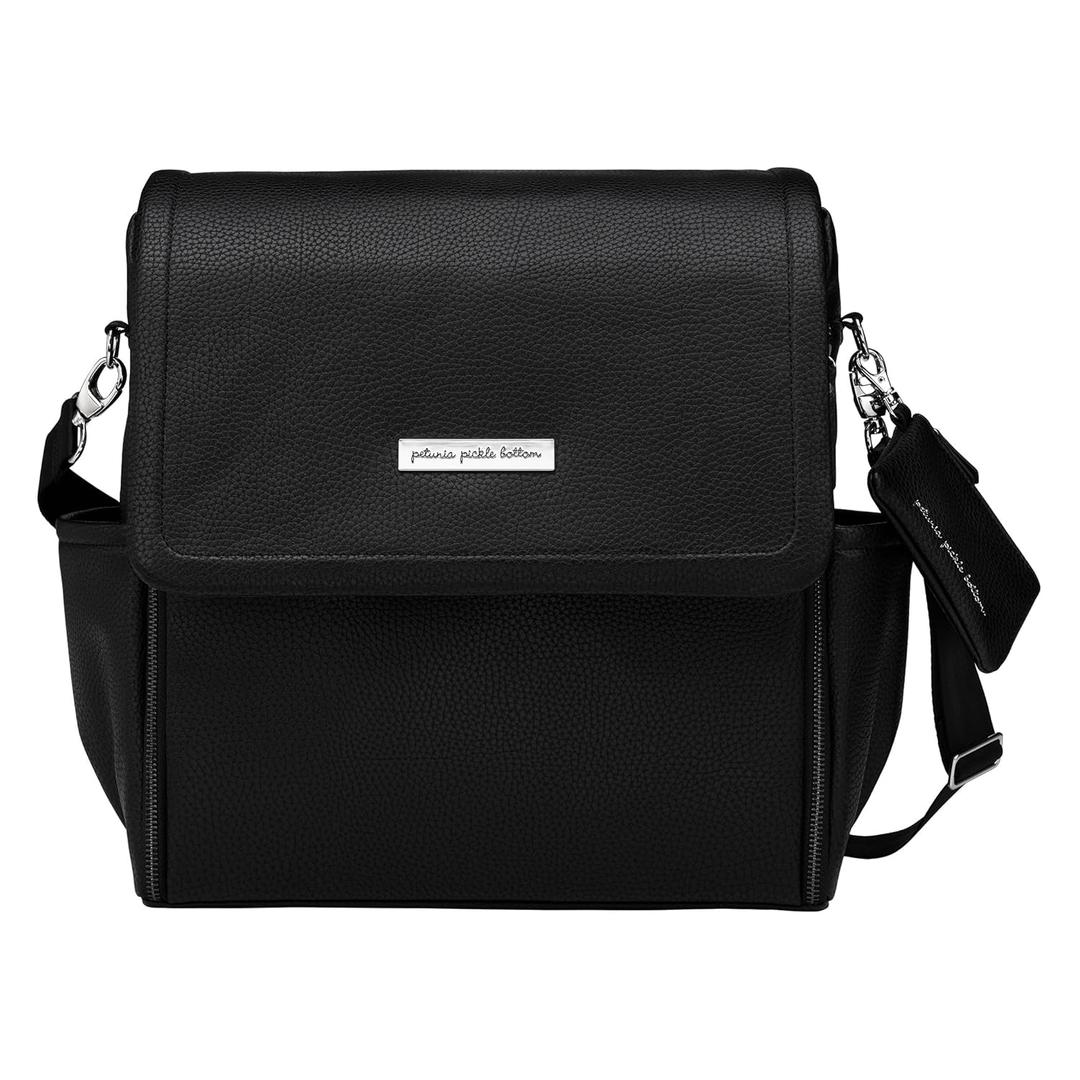 Petunia Pickle Bottom Boxy Backpack, Diaper Bag, Stylish Baby Bag, Spacious Backpack, On-The-Go Moms, Ebony (Ebony)