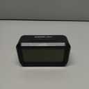 Peakeep Night Light Digital Alarm Clock Battery Operated with Indoor Temperature, Desk Small Clock (Black)