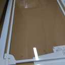 WAOWAO 40" Extra Tall Clear Acrylic Dog Gate 57.87-66.14" Wide Indoor White | Extra-Tall,Clear Acrylic Panel,Double-Lock,Pressure/Hardware Mount,Wall Cups,Ideal for Pet Stairs,Doorways,Hallways,Kitchen