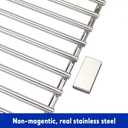 17 Inches Cooking Grates for Home Depot Nexgrill 720-0830H 720-0830D 720-0783E 720-0783C for Nexgrill Replacement Parts 4 Burner Gas Grill Grates Stainless Steel 2 Pack for 5 Burner