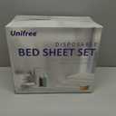 UNIFREE 7 Sets Disposable Bed Sheets Travel Sheets for Hotel,Portable Bedding Cover Bedspread, Disposable Bedding Set (79" *91")