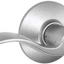 Schlage F40 ACC 626 Accent Door Lever, Bed & Bath Privacy Lock, Satin Chrome