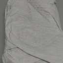 Pioggia Round Vinyl Fitted Tablecloth with Flannel Backing Elastic Table Cloth Waterproof Oil-Proof Plastic Table Cover Best for 45"-56" Round (Gray Wooden)