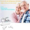 Hearing Amplifier with Bluetooth Auto Connect to Smartphone, Auto Listen to Songs and Sound Amplification, Noise Cancellation for Seniors and Adults with Mild to Moderate Hearing Loss