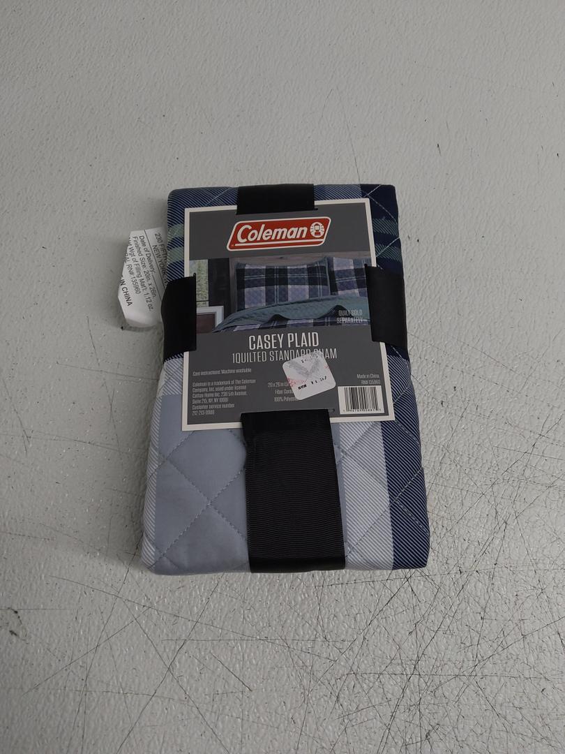 Coleman Plaid Quilted Standard Sham 20x26 in (51x66cm)