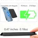 AI Voice Recorder - AI Note Taking Recording Device, Phone Wallet Card Holder Design, Transcribe & Summarize, APP Control Audio Recorder, Supports 137 Languages, for Lectures, Meetings, Calls (Black)