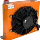 AH1012T-CA Hydraulic Oil Cooler 120W 12VDC 100L/min Air Cooled Oil Radiator