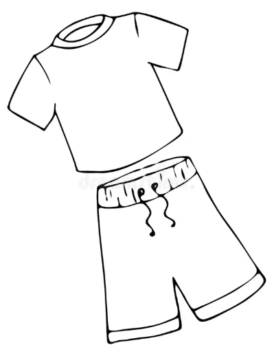 Shorts and T-Shirt For Swimming 2XL