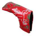 Golf Builder Golf Blade Putter Head Cover, Frog Design, Red