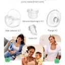 Wearable Breast Pump Accessories Replacement Parts Milk Collector Cup Flange 24mm Compatible with Mommed TSRETE S21/S19/S18 Pump, 2 Sets, Bonus Duckbill Valve&Silicone Diaphragm
