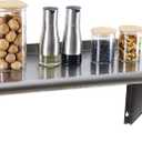 Stainless Steel Shelf 12"x24", Wall Mounted Metal Kitchen Shelf
Commercial Stainless Steel Wall Shelves, 260LB Heavy Duty Storage Floating Shelving for Restaurant, Garage, Laundry Room, Bar