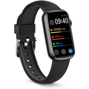 FITVII Slim Fitness Tracker with Blood Oxygen, Blood Pressure, 24/7 Heart Rate and Sleep Tracking, IP68 Waterproof Activity Trackers and Smart Watches with Step Tracker, Pedometer for Women Men