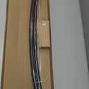 Bonpally Curved Shower Curtain Rod for Bathroom, 40-72 Inches Adjustable Curved Shower Rod, 0.9MM Aluminum Shower Curtain Rod with Rotating Brackets for Extra Shower Space, Need to Drill, Black