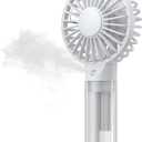 TOPK Portable Misting Fan - Rechargeable Handheld Personal Spray Water Mist Fan 32ml Water Tank Mini Cooling Hand Fans for Travel, Outdoors, Makeup, Camping, Home, and Office Use