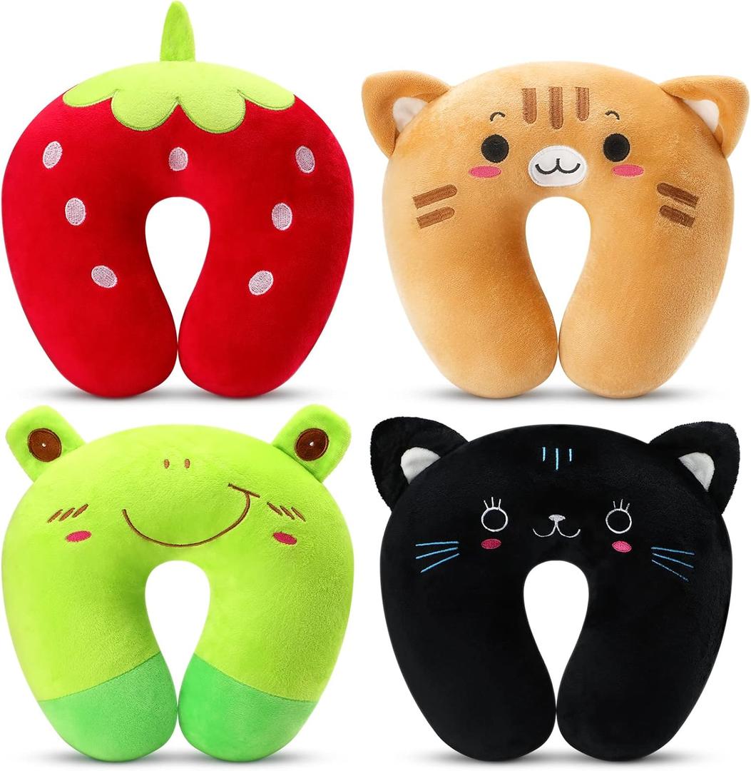 Maitys 3 Pcs Travel Pillow for Kids Cute Animal Neck Head Chin Support Pillow Soft U Shaped Kids Neck Pillow Car Seat Comfortable PP Cotton Pillow for Airplane Sleeping Children Gift Maitys 3 Pcs Travel Pillow for Kids Cute Animal Neck Head Chin Support Pillow Soft U Shaped Kids Neck Pillow Car Seat Comfortable PP Cotton Pillow for Airplane Sleeping Children Gift