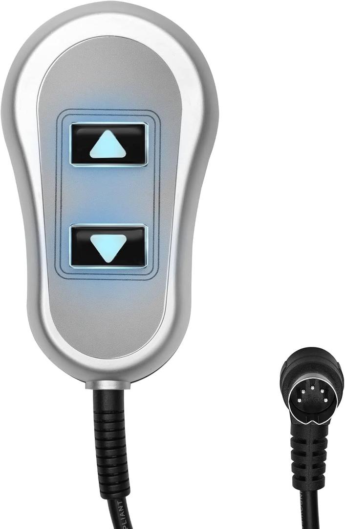 Upgraded 11560 & 11560UX for inseat tranquil ease Lift Chair Remote Replacement relaxor Raffel Systems 5 Pin Lighted Hand Control Replace tranquil ease HC-6601-FR2 HC-6022-PR2 Power Recliner Switch