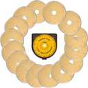 HEADLEY TOOLS Titanium Coated 45mm Rotary Cutter Blades 15 Pack Fits Olfa, Fiskars, Replacement Rotary Blade for Arts Crafts Quilting Scrapbooking Sewing, Sharp and Durable