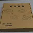 CANEOE Small Modern Ceiling Light, 6000K Cool White Round Led Hallway Light Fixtures Ceiling, Chrome Design Close to Ceiling Lamp for Hallway Kitchen Balcony Cloakroom Laundry Room