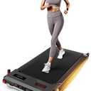 Walking Pad Treadmill, Anylife Incline Walking Pads Under Desk 330lb Capacity, 2.5HP Portable Treadmills for Home, Compact Treadmill Small Running Pad with LED Display, Remote Control, White Black