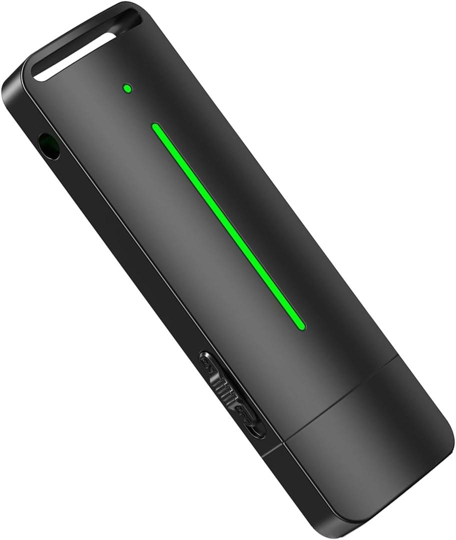 Voice Memo Device, USB Digital Audio Note Taker, One-Click Operation, 25-Day Standby, WAV HD Sound, Portable for Meetings, Lectures, Interviews