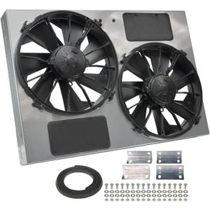 Derale Performance 16927 Gray/Black High Output Dual Radiator Fan Derale Performance 16927 Gray/Black High Output Dual Radiator Fan