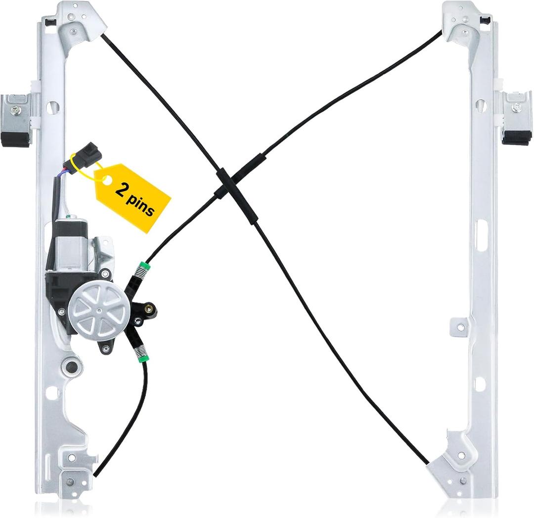 741-644 Left Front Window Regulator Driver Side 2000-2006 Chevy Silverado 1500 2500 3500 Tahoe Avalanche Suburban, GMC Sierra Yukon Escalade EXT ESV Driver Side Power Window Regulator & Motor Assembly