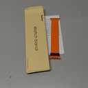 Tasikar Magnetic Bands Compatible with Apple Watch 49mm 46mm 45mm 44mm 42mm Soft Silicone Replacement Loop Wristband for iWatch Ultra 3 2 1 SE Series 11 10 9 8 7 6 5 4 3, Orange-Black