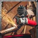 AVID POWER Angle Grinder 4-1/2 Inch 8.0 Amp 1000W Electric Grinder Tool 7-Variable-Speed Metal Grinder, 11,500 RPM, Paddle Switch with Lock-on Button, Cutting & Grinding Wheels and Side Handle - Red