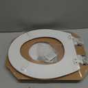 Mayfair Cassel Slow Close Toilet Seat, Easy Clean, Non Slip Premium Wood Seat, Easy Install, Made in USA, Round, White