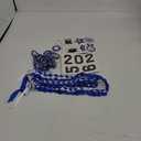 Graduation Leis 2025 Money Ribbon Leis for Graduation 48inch Braided Graduation Necklace for High School,College Graduation Party Gifts,Blue and White
