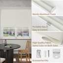 MYshade Blackout Cordless Roller Shades, Room Darkening Free-Stop Roll Up Blinds for Windows, Pull Down Blocking Blind for Home and Office, Easy to Install, 39.5" W X 72" H, Beige