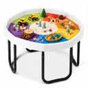 Gemscream 28 Inch Large Play Sensory Tray with Adjustable Stand, White