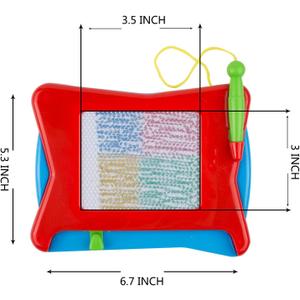 Travel Size Erasable Doodle Magna Board Toy, Small Writing Painting Sketching Pad, Educational Learning and Classroom Prizes for Toddler Boy Girl Kids Child