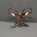 Large Metal Bow Christmas Tree Topper,9.4 Inch Champagne Gold Tree Topper,Champagne Gold Bow Christmas Tree Decorations for Xmas Home Decor Holiday Party Indoor Outdoor Shop Office