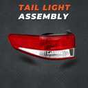 labwork Replacement Rear Brake Tail Light Assembly Fit for 2003-2004 Honda Accord Left LH Driver Side 33551-SDA-B01 HO2800148