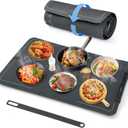 Warming Mat For Food Extra Large- 24"x16" Electric Warming Trays for Buffets Party, Food Warmers For Thanksgiving, Christmas House Warming Gift, Portable Heating Mat with 9 Temp Settings & 6H Timer (Gray)